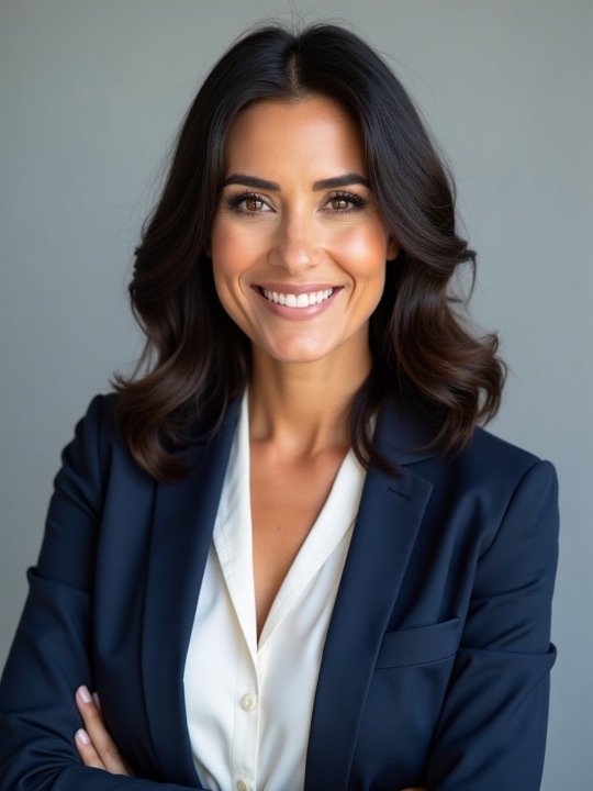 Professional studio headshot — after, shot by Rei